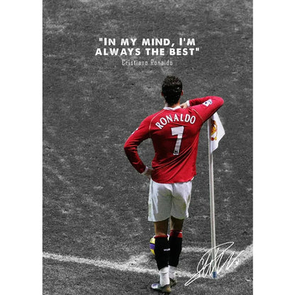 Modern Soccer Sport Player Portrait Poster Print Football Play Picture Canvas Painting Wall Art for Living Room Home Decor Mural