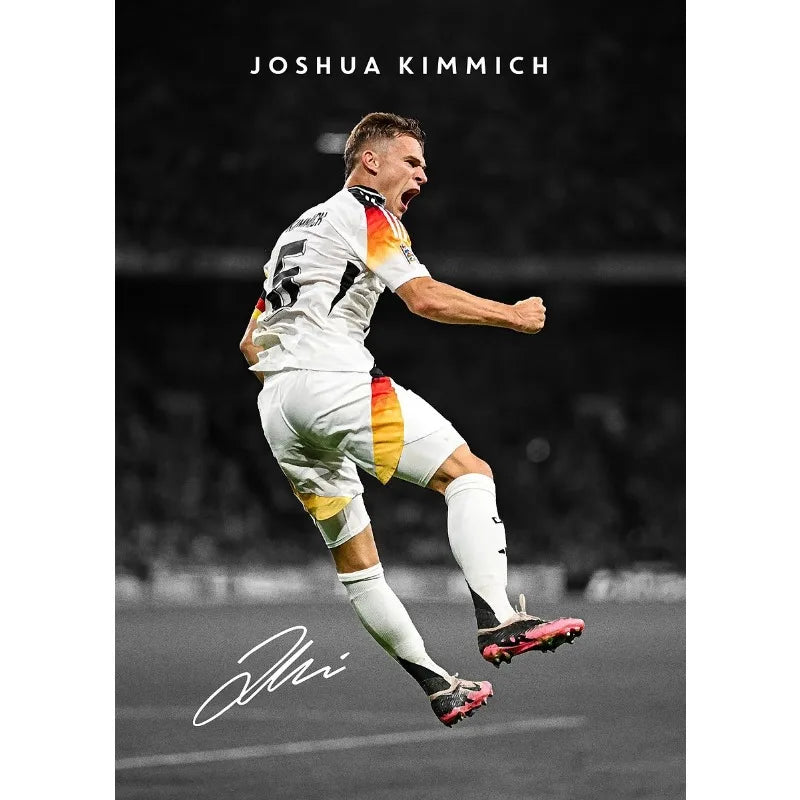 Modern Soccer Sport Player Portrait Poster Print Football Play Picture Canvas Painting Wall Art for Living Room Home Decor Mural